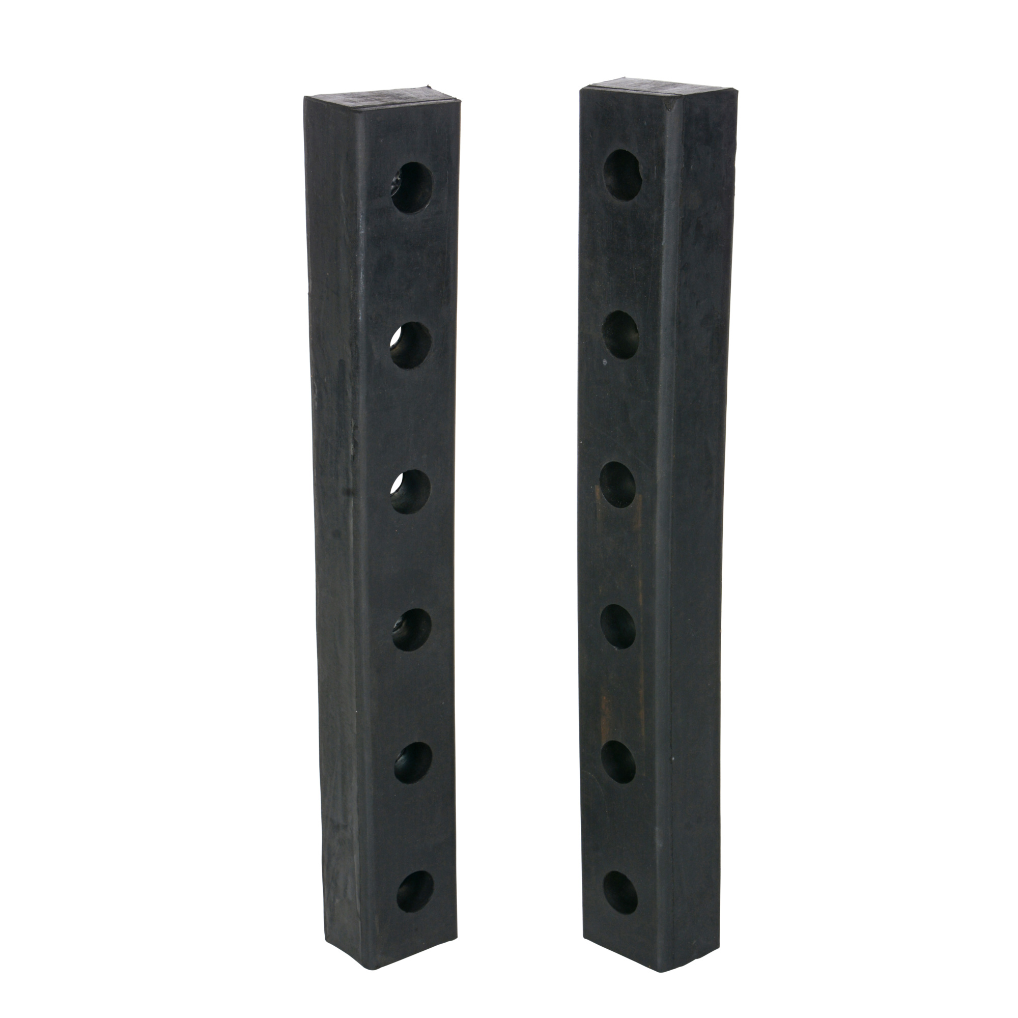 Vestil Molded Rubber Bumper - 30in. Length, 2 Pack, Fiber Reinforced, Model# DBE-30-2